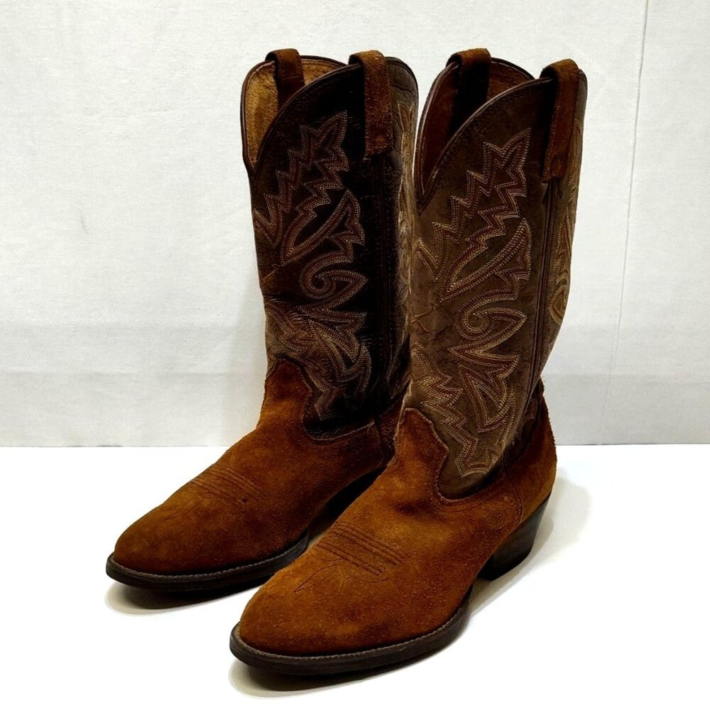 Twisted X Western Cowboy Boots Leather Embroidered Upper Men's 8.5D Anti-Fungal